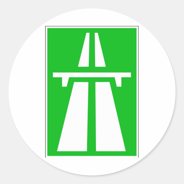 Adesivo Sinal de Autobahn suíço (Frente)