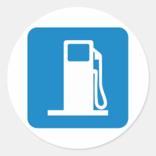 Adesivo Sinal de autoestrada da estação de gás