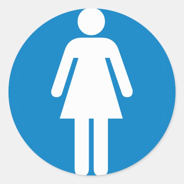 Adesivo Sinal de autoestrada feminino (Frente)