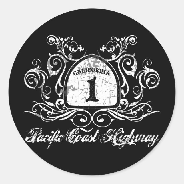 Adesivo Sinal de autoestrada PCH (Frente)