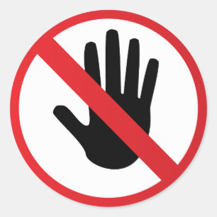 Adesivo Sinal de aviso