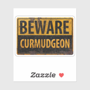 Adesivo Sinal de aviso de perigo de metal enferrujado BEWA