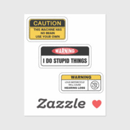 Adesivo Sinal de aviso Sticker II