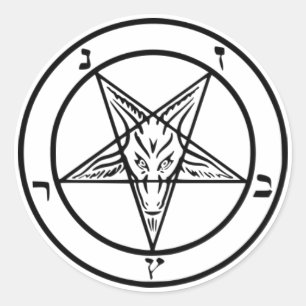 Adesivo Sinal de Baphomet Sticker