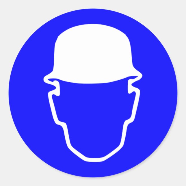 Adesivo Sinal de Capacete (Frente)