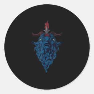 Adesivo Sinal De Caprino De Baphomet De Satã  Gótico Escur