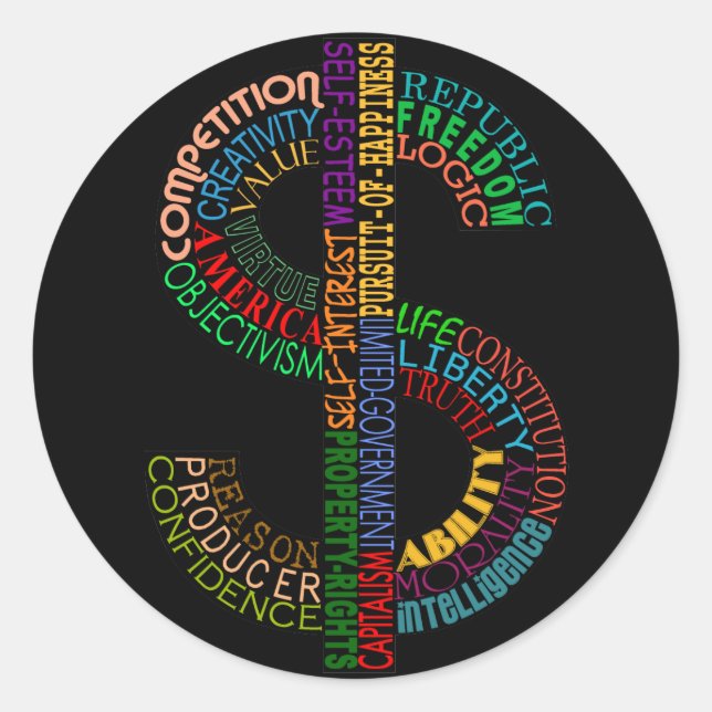 Adesivo Sinal de Dólar (Frente)