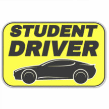 Sinal de driver estudante (Autocolante) Movimentaç