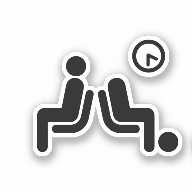 Adesivo Sinal de espera longo (Frente)