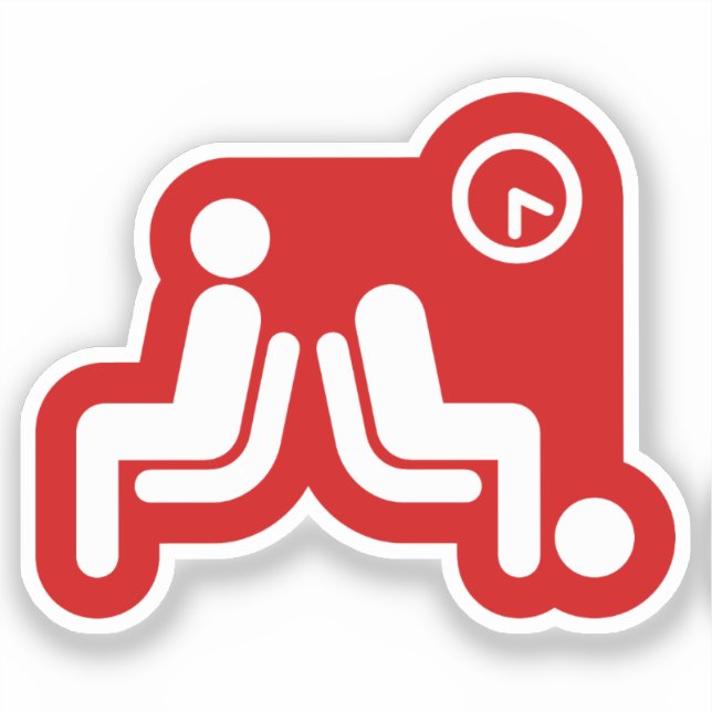 Adesivo Sinal de espera longo (Frente)