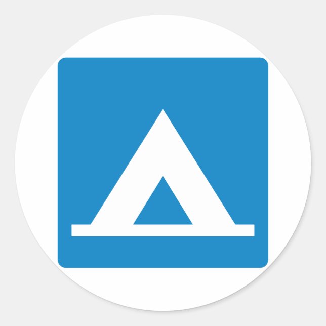 Adesivo Sinal de Estrada de Campground (Frente)