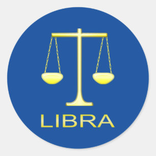 Adesivo Sinal de estrela do Ouro Libra Escala