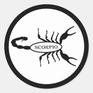 Adesivo Sinal de Estrela Scorpion Preta