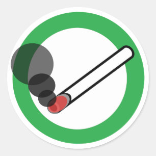 Adesivo Sinal de fumo