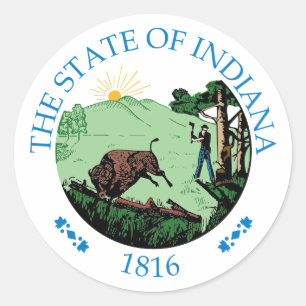 Adesivo Sinal de Indiana