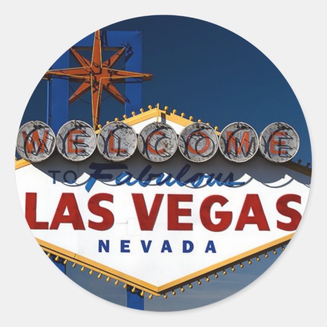 Adesivo Sinal de Las Vegas (Frente)