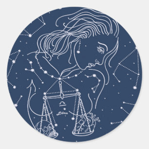 Adesivo Sinal de Libra Zodiac