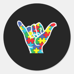 Adesivo Sinal de mão de amor Asl Conscientização do autism