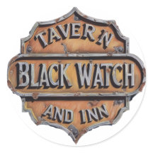 Sinal De Metal Distinto Para Tavern E Inn De Relóg