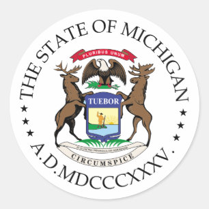 Adesivo Sinal de Michigan
