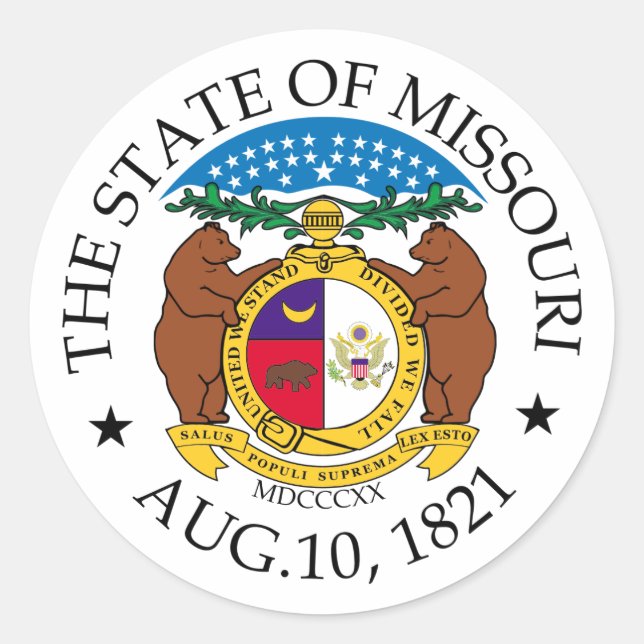 Adesivo Sinal de Missouri (Frente)
