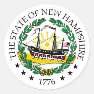 Adesivo Sinal de New Hampshire