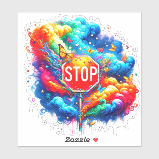 Adesivo Sinal de Parada de Artéria (Folha)