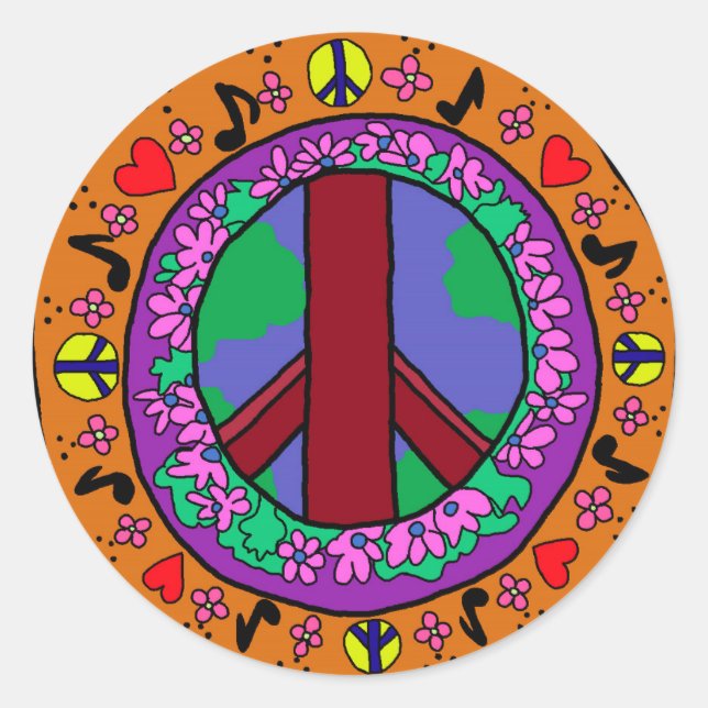 Adesivo Sinal de Paz (Frente)