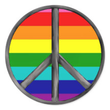 Sinal de paz arco-íris Gay lgbtq