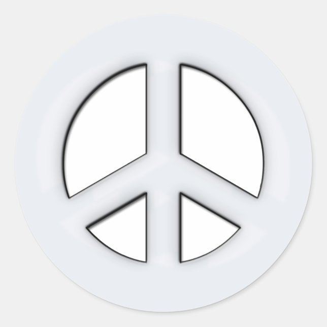 ADESIVO SINAL DE PAZ BRANCO (Frente)
