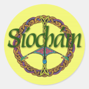Adesivo Sinal de Paz Celta Sticker em Irlandês