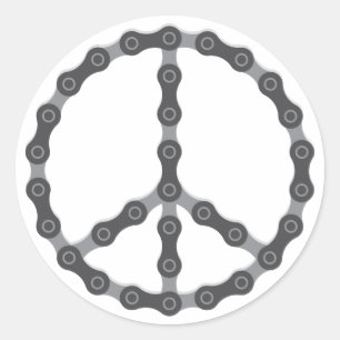 Adesivo Sinal de paz Chain