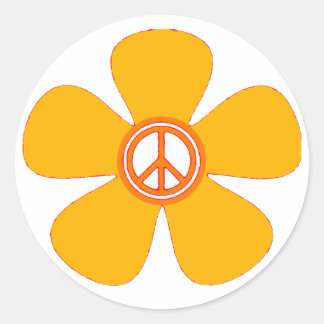 Adesivo Sinal de Paz de Energia Flor