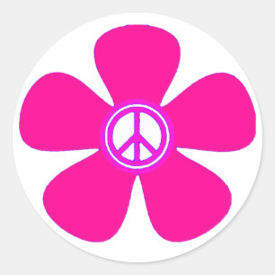 Adesivo Sinal de Paz de Energia Flor