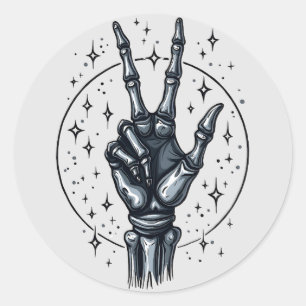 Adesivo Sinal de Paz de Skeleton