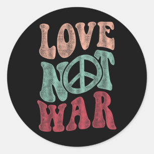 Adesivo Sinal de Paz do Amor Não Guerra