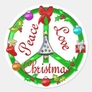 Adesivo Sinal de paz do Natal