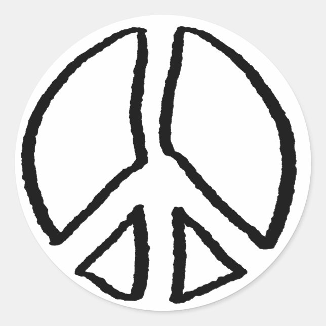 Adesivo Sinal de Paz Hollow (Frente)
