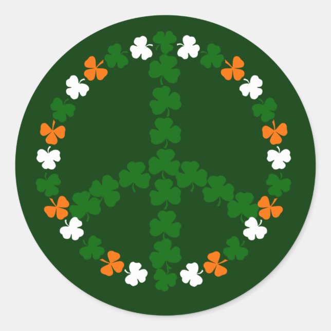 Adesivo Sinal de paz irlandês (Frente)