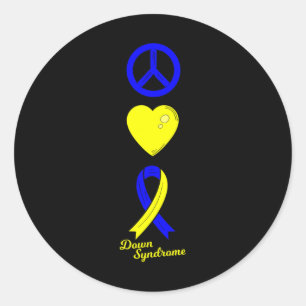 Adesivo Sinal de Paz Mundo Abaixo Sindroma Dia das Mulhere