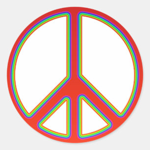 ADESIVO SINAL DE PAZ RETRO