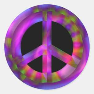 ADESIVO SINAL DE PAZ RETRO