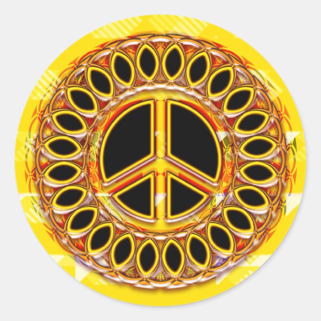 ADESIVO SINAL DE PAZ RETRO (Frente)