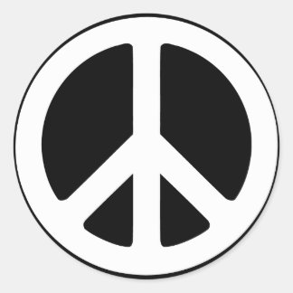 Adesivo Sinal de Paz Simples