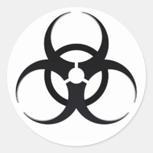 Adesivo Sinal de perigo biológico
