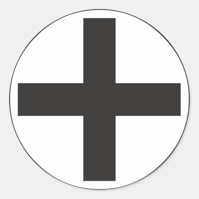 Adesivo Sinal de Preto Mais (Frente)