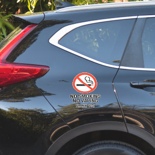 Adesivo Sinal de Proibição de Fumar e Vaporizar - Conscien