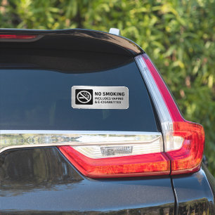 Adesivo Sinal de Proibido Fumar Inclui Vaping e E-Cigarros