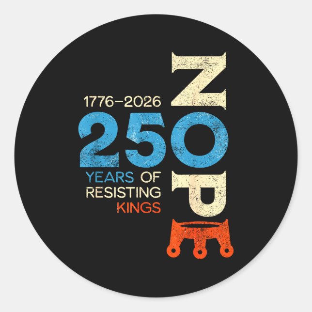 Adesivo Sinal de protesto Sem reis 28 2026  (Frente)