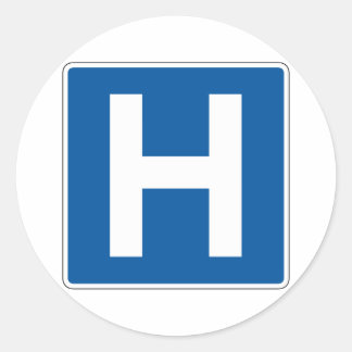 Adesivo Sinal de rua do hospital